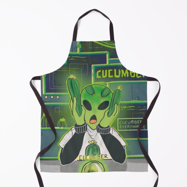 Item preview, Funny Alien Cucumber Fan designed and sold by Penguin-dreams.