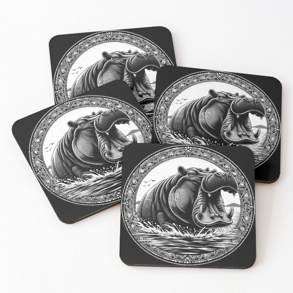 Item preview, Hippo Art #17 | Hippo Lovers designed and sold by ksgraphics222.