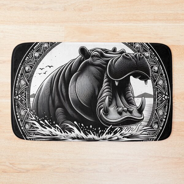 Item preview, Hippo Art #17 | Hippo Lovers designed and sold by ksgraphics222.