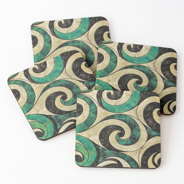 Artikelvorschau, Neuseeland Māori Paua Muster Koru Design 73 entworfen und verkauft von GrinGalore.
