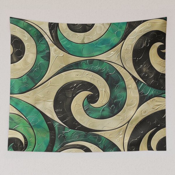 Artikelvorschau, Neuseeland Māori Paua Muster Koru Design 73 entworfen und verkauft von GrinGalore.