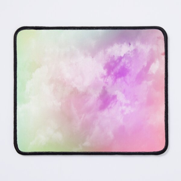 Item preview, Rainbow fluffy clouds on a colorful sky background designed and sold by by-jwp.