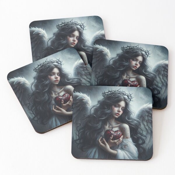 Item preview, Sad Gothic Angel Heart designed and sold by ValewithanE.