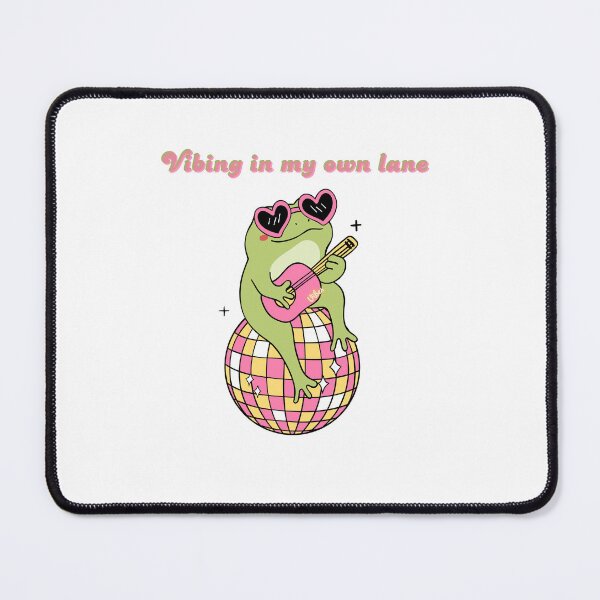 Item preview, cool frog vibing in my own lane designed and sold by Loveartse.