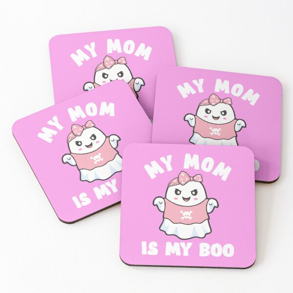 Item preview, Halloween Mama My Mom Is My Boo Ghost Pink Bandana Cute Kawaii Anime Lover designed and sold by alenaz.