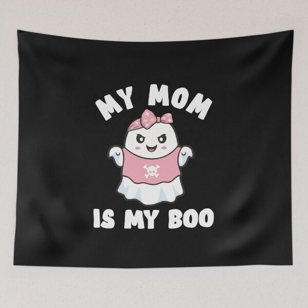 Item preview, Halloween Mama My Mom Is My Boo Ghost Pink Bandana Cute Kawaii Anime Lover designed and sold by alenaz.