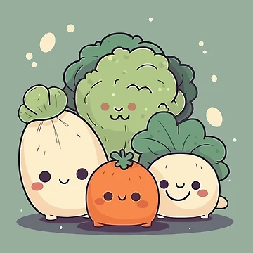 Artwork thumbnail, Cute Vegetable by Amir Faysal