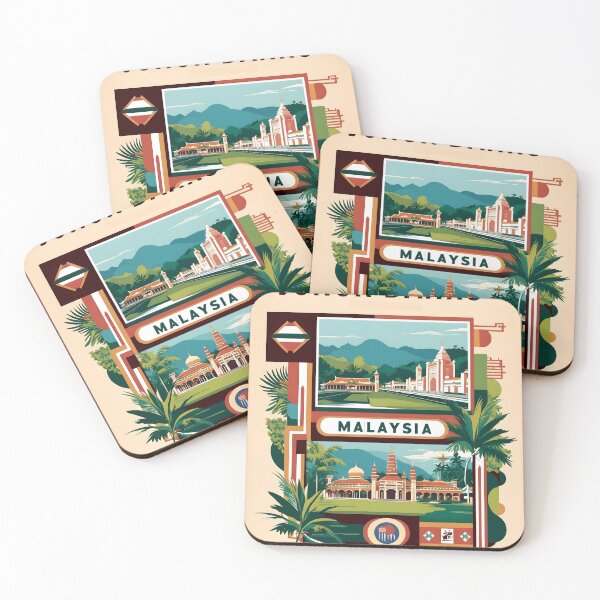 Item preview, Johor Bahru Malaysia Vintage Travel Tourism designed and sold by TravelersGems.