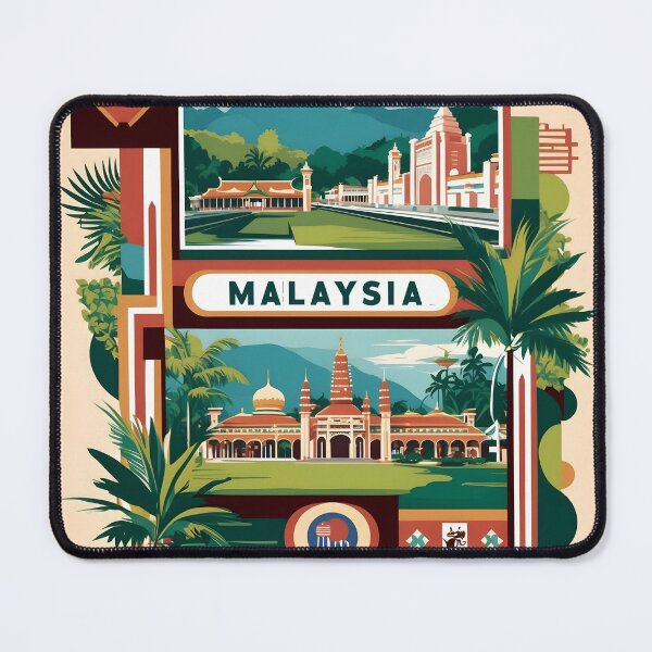 Item preview, Johor Bahru Malaysia Vintage Travel Tourism designed and sold by TravelersGems.