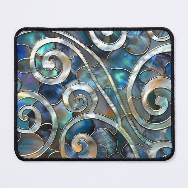 Item preview, New Zealand Māori Paua Pattern Koru Design 75 designed and sold by GrinGalore.