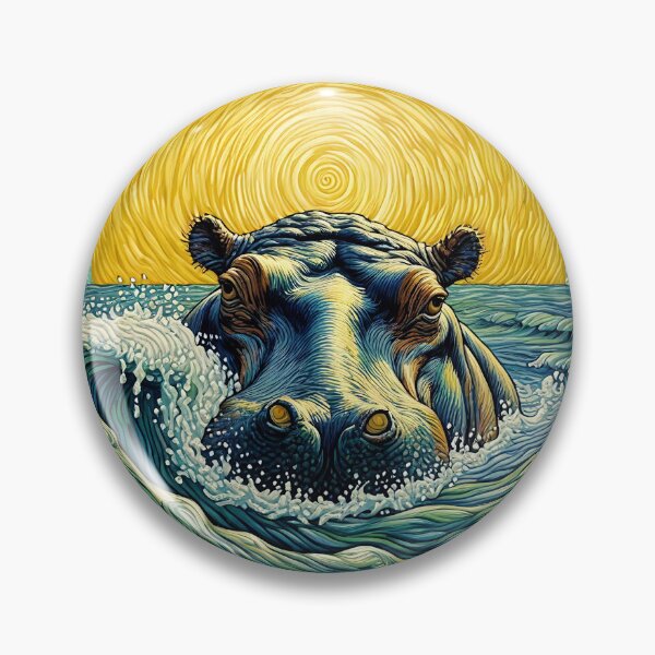 Item preview, Hippo Art #20 | Hippo Lovers designed and sold by ksgraphics222.