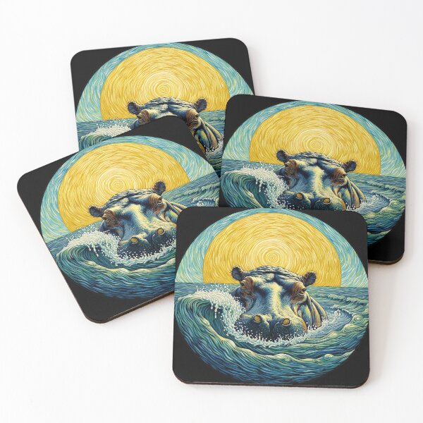 Item preview, Hippo Art #20 | Hippo Lovers designed and sold by ksgraphics222.
