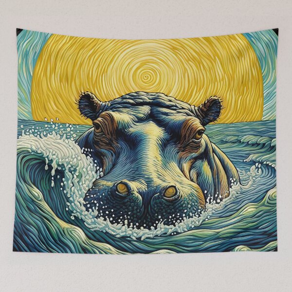 Item preview, Hippo Art #20 | Hippo Lovers designed and sold by ksgraphics222.