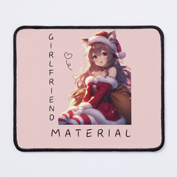 Item preview, Anime Cute Girlfriend Material chick Christmas Theme (silvergoldvisionary)   designed and sold by SGVisionary.