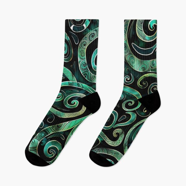 Artikelvorschau, Neuseeland Māori Paua Muster Koru Design 76 entworfen und verkauft von GrinGalore.