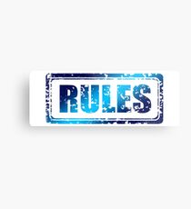 Rules Metal Print