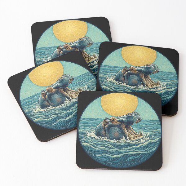 Item preview, Hippo Art #21 | Hippo Lovers designed and sold by ksgraphics222.