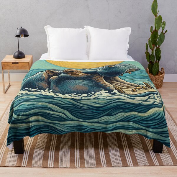 Item preview, Hippo Art #21 | Hippo Lovers designed and sold by ksgraphics222.