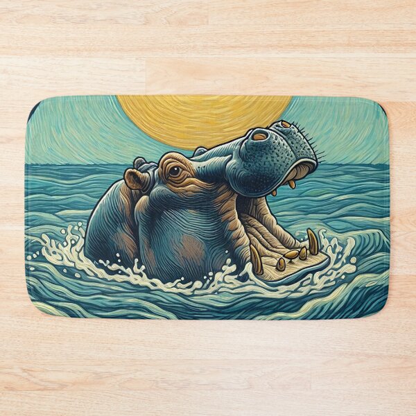 Item preview, Hippo Art #21 | Hippo Lovers designed and sold by ksgraphics222.