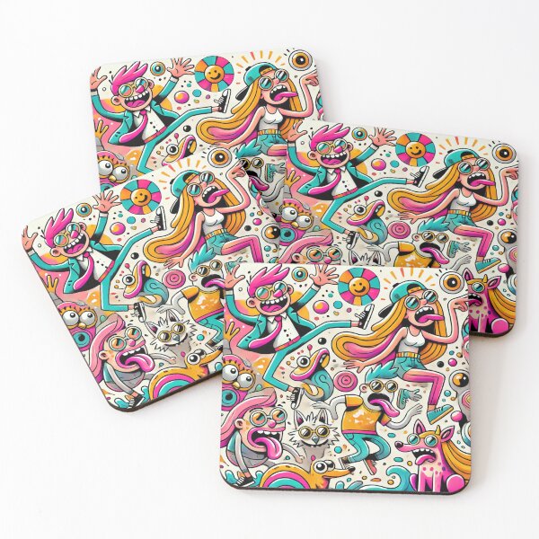Item preview, Quirky Expressions: Fun and Playful Cartoon Characters designed and sold by graphicbidu.