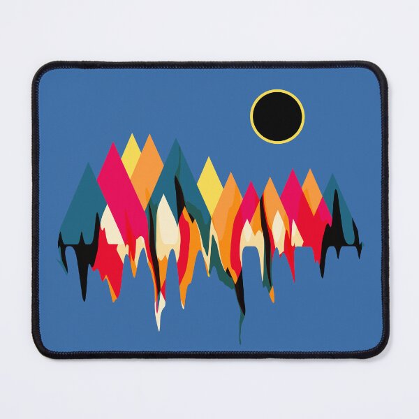Item preview, Abstract colorful triangle geometric mountains designed and sold by therocketman.