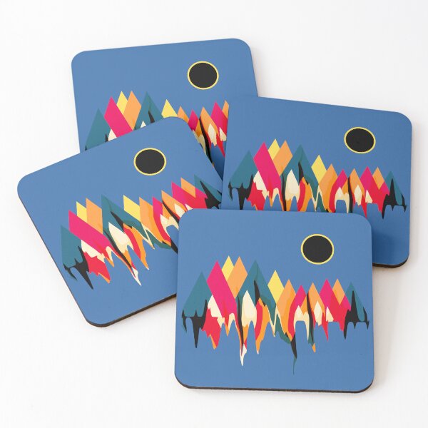 Item preview, Abstract colorful triangle geometric mountains designed and sold by therocketman.