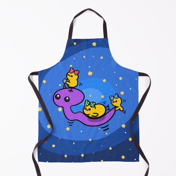 Item preview, Space chicks swimming through space on aliens designed and sold by Demeka-chan.