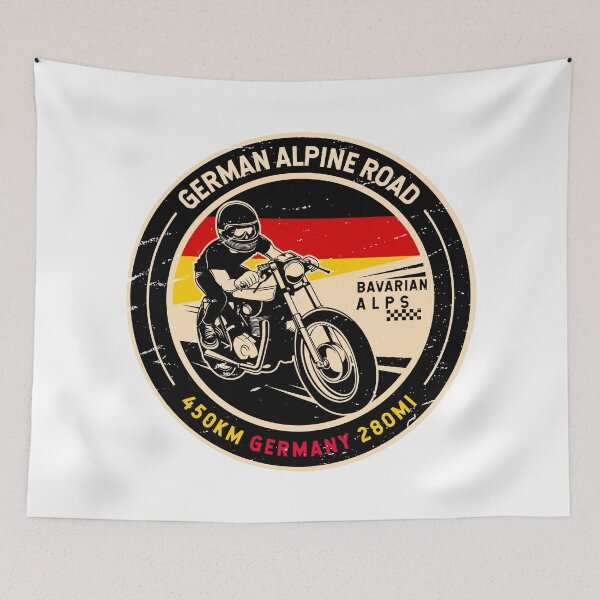 Item preview, German Alpine Road | Germany | Motorcycle designed and sold by KrisSidDesigns.