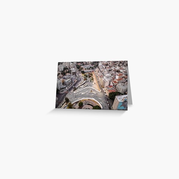 Nicosia - Abstract shapes in the city Greeting Card