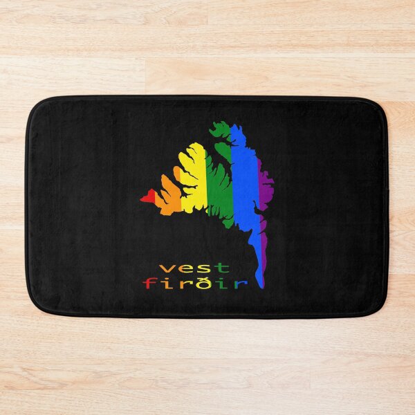 Item preview, Rainbow mAps -  Vestfirðir designed and sold by Mirrafoto.