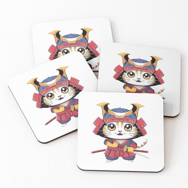 Item preview, samurai cat designed and sold by feelmydance.