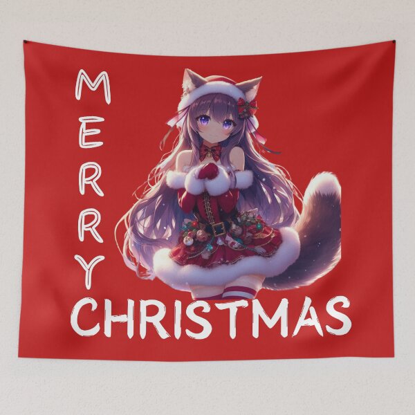 Item preview, Anime Cute Girlfriend Waifu Material chick Christmas Theme (silvergoldvisionary)   designed and sold by SGVisionary.