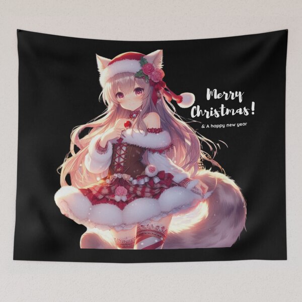 Item preview, Anime Cute Girlfriend Waifu Material chick Christmas Theme (silvergoldvisionary)   designed and sold by SGVisionary.