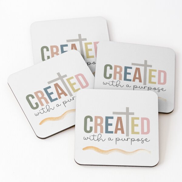 Item preview, Created with a Purpose, Minimalist Christian Design designed and sold by Our Bible Journey.
