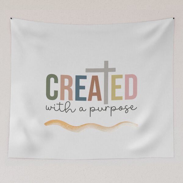Item preview, Created with a Purpose, Minimalist Christian Design designed and sold by Our Bible Journey.