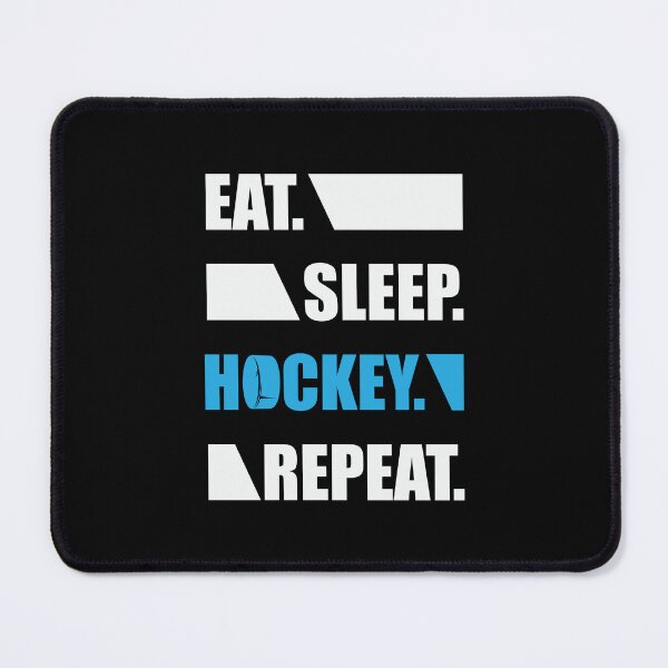 Item preview, EAT SLEEP HOCKEY REPEAT designed and sold by ArtHavenDesign.