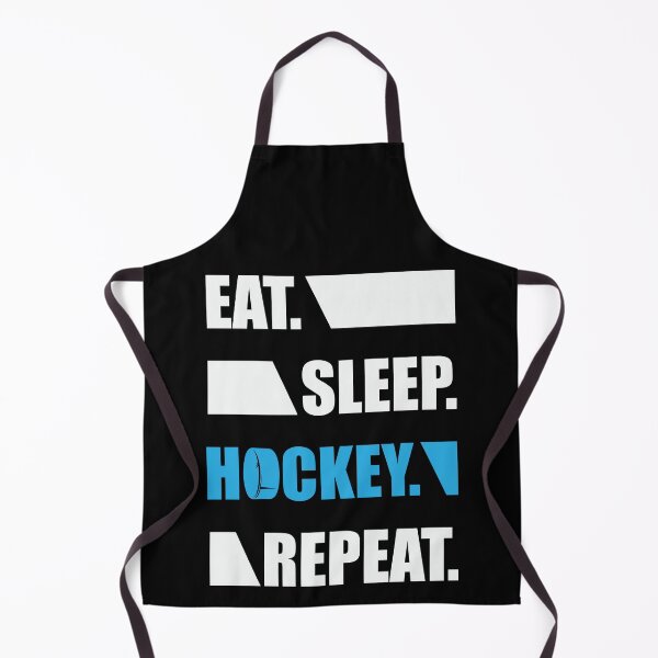 Item preview, EAT SLEEP HOCKEY REPEAT designed and sold by ArtHavenDesign.