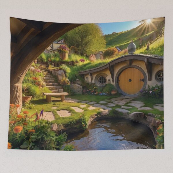 Item preview, Fairy Light Cottage in a Magical Grove designed and sold by BlareBlare.
