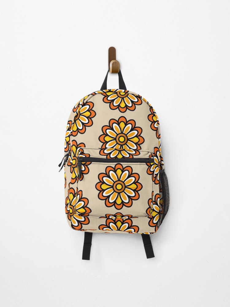 Thumbnail 1 of 3, Backpack, Retro Flower designed and sold by GraphicsClub.
