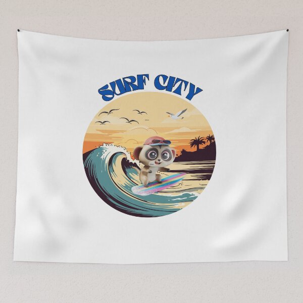 Item preview, Meerkat: The Unexpected Surfer designed and sold by StyleFused.