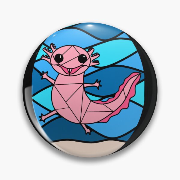 Item preview, Stained Glass Axolotl Cutie  designed and sold by JuliaEnchanted.