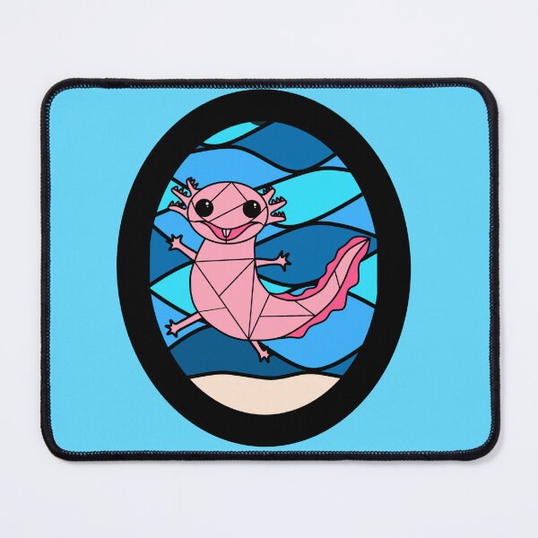 Item preview, Stained Glass Axolotl Cutie  designed and sold by JuliaEnchanted.