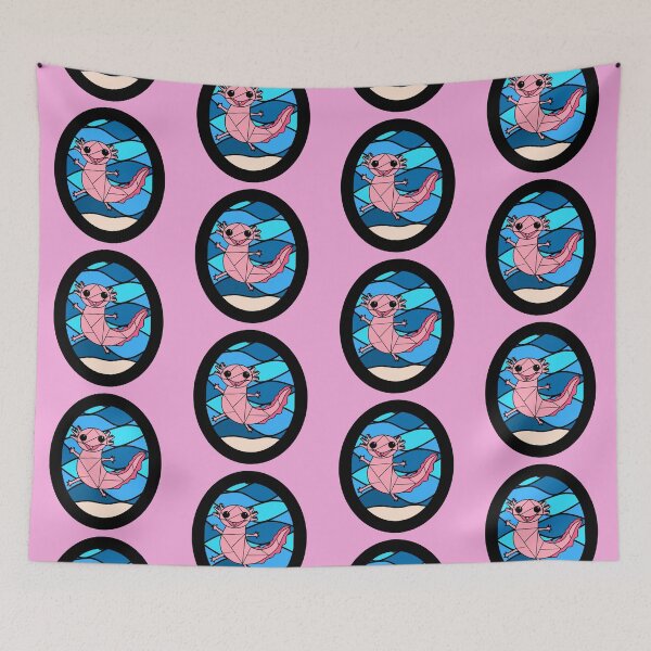 Item preview, Stained Glass Axolotl Cutie  designed and sold by JuliaEnchanted.