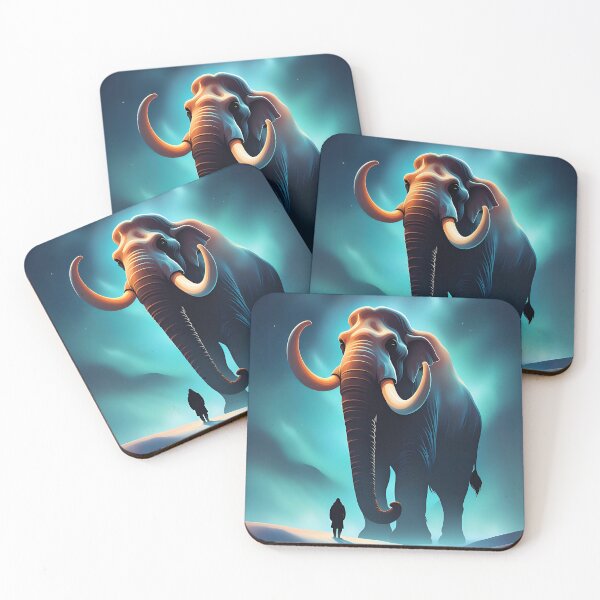 Item preview, Cool mammoth and a human designed and sold by Purr95.