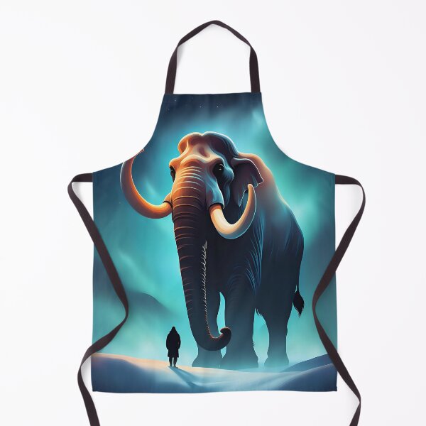 Item preview, Cool mammoth and a human designed and sold by Purr95.