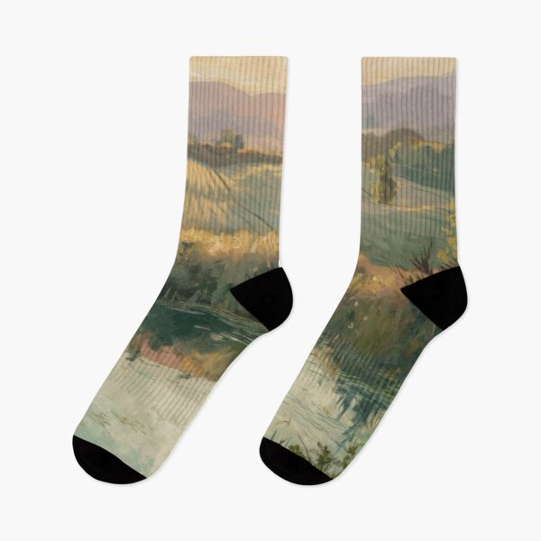 Item preview, French Countryside Idylic Landscape at Dawn. Art By Carraann  designed and sold by CARRAANN.