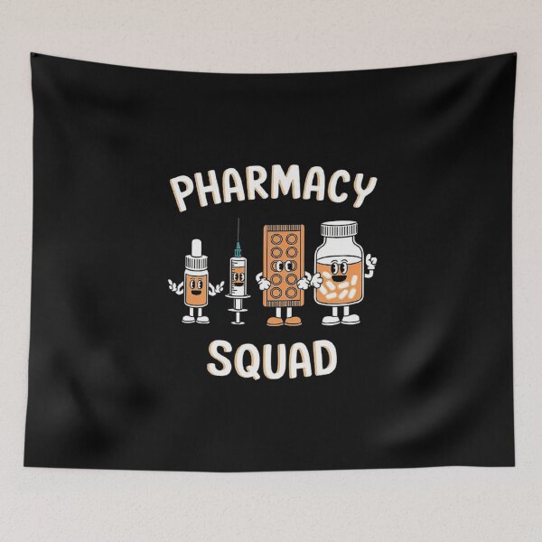 Item preview, Fun Pharmacy Squad Design with Cute Medical Characters designed and sold by love3617.