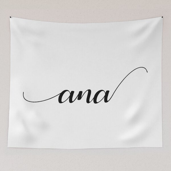 Item preview, Ana - Custom name on delicate black cursive font designed and sold by To the Lua.