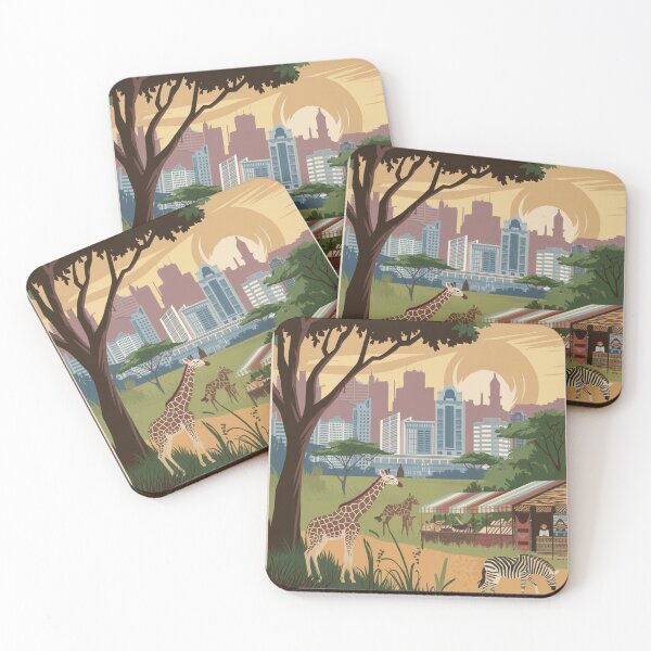 Item preview, Nairobi Vintage Travel Poster designed and sold by TravelerRat.