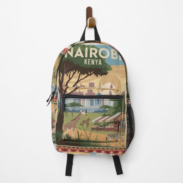 Item preview, Póster de viaje vintage de Nairobi designed and sold by TravelerRat.